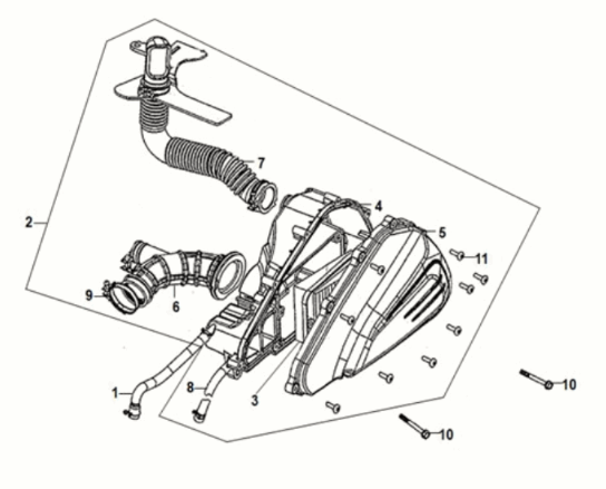 Air cleaner Sym Jet 14 125I AC E5 2021-2024