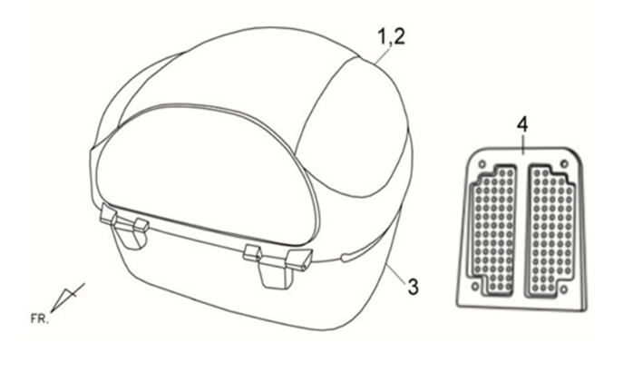 Porte-bagages Sym Fiddle II 125S