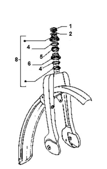 Roulement de culasse Vespa Ciao 2 temps