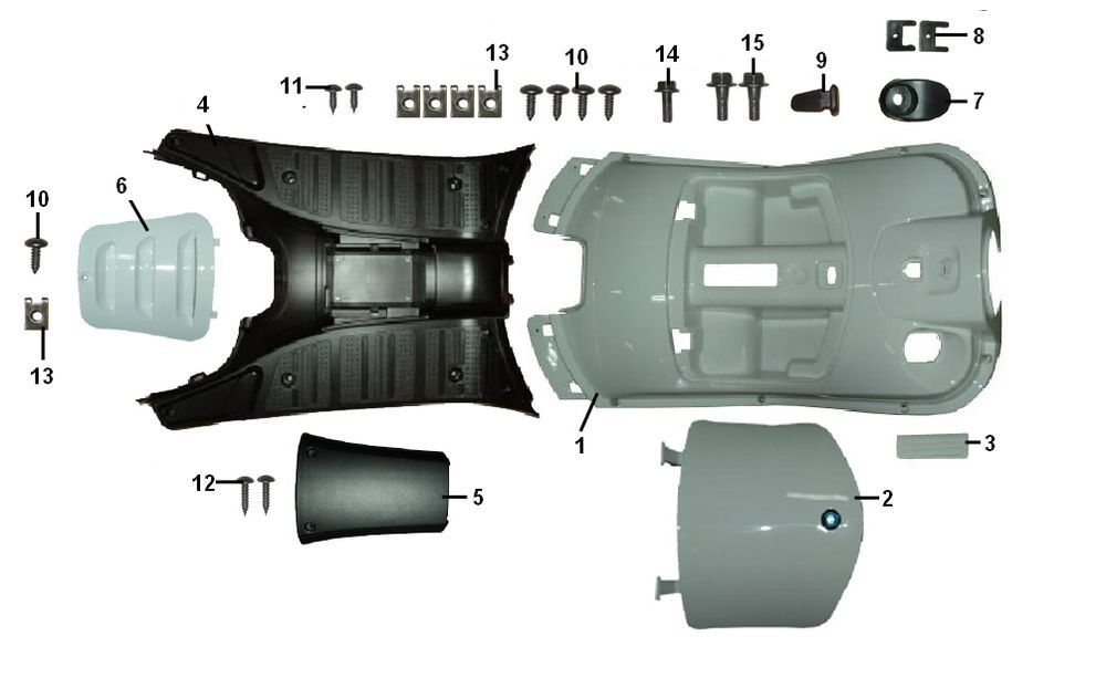 Protège-jambes - Marchepied Senzo RivaLux S 4 temps