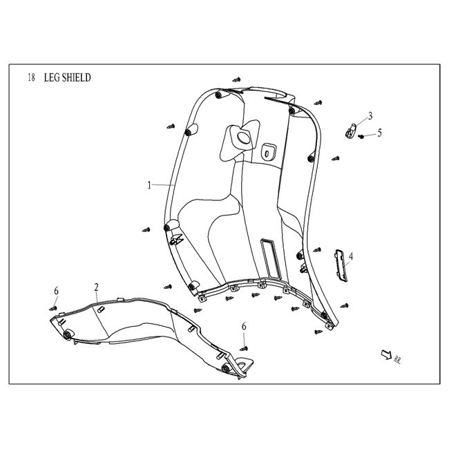 Tablier Agm Vx50 plus bleu foncé