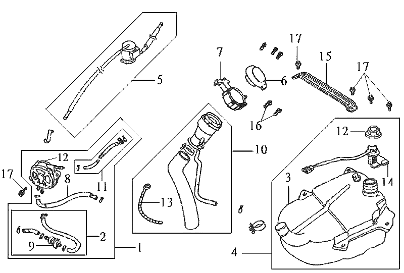 Réservoir de carburant - Flotteur à essence Sym DD50 bleu