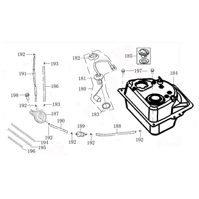 Réservoir d'essence Agm Veterano