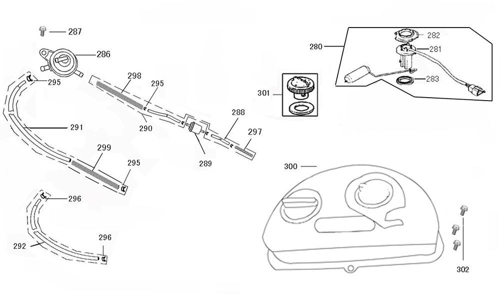 Réservoir d'essence BTC Riva II