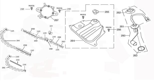 Réservoir d'essence Edwards Tomorrow Legend blanc
