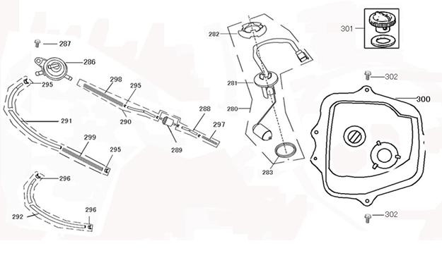 Réservoir de carburant Edwards Tomorrow Maple V50-3 rouge