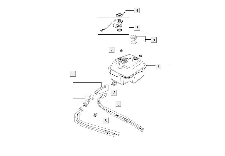 Réservoir de carburant - Tankvlotter - Robinet d’essence Kymco Agility 10