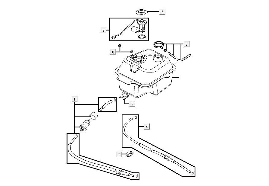 Réservoir de carburant Kymco Agility FR 12