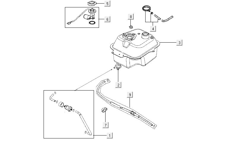 réservoir à essence Kymco Agility RS 4 temps blanc 11