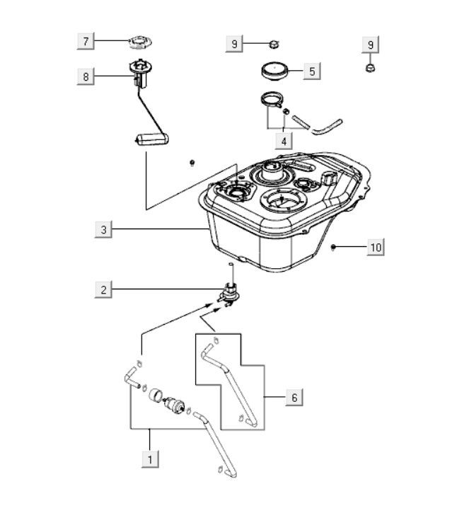 Réservoir de carburant - Tankvlotter - Robinet d’essence Kymco Like 125 4T AC