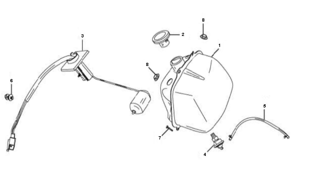 Réservoir de carburant Rover Fun 4 temps