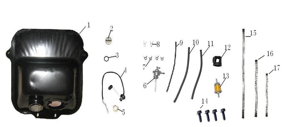 Réservoir d'essence Turbo Cx-50 4 temps