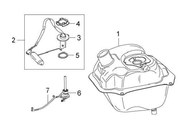 Réservoir d'essence Znen ZN50QT-11 4 temps