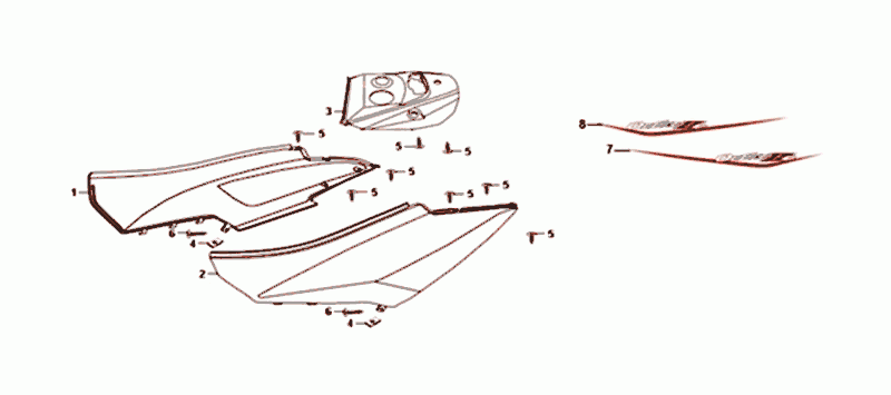 Placage SYM Orbit II Euro 4 argent mat
