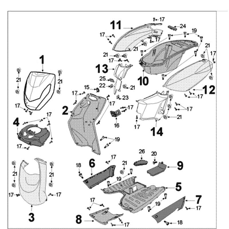 Placage Peugeot Kisbee RS noir mat