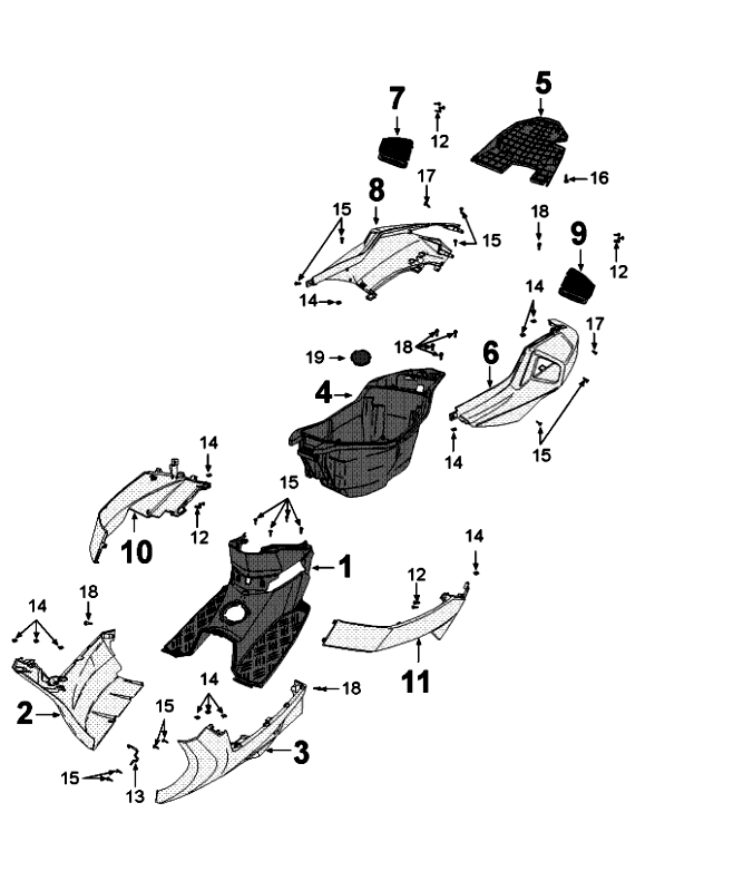 Placage Peugeot Speedfight 4 4 temps or blanc