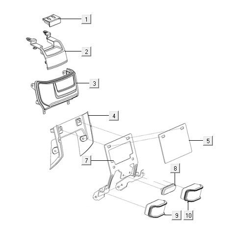 Feu arrière rouge Niu N1S
