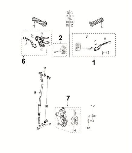 Braking system Peugeot Speedfight 4 50i E5