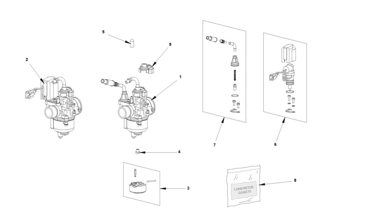 Carburateur Bye-Bike-Bye-Bike Carburateur