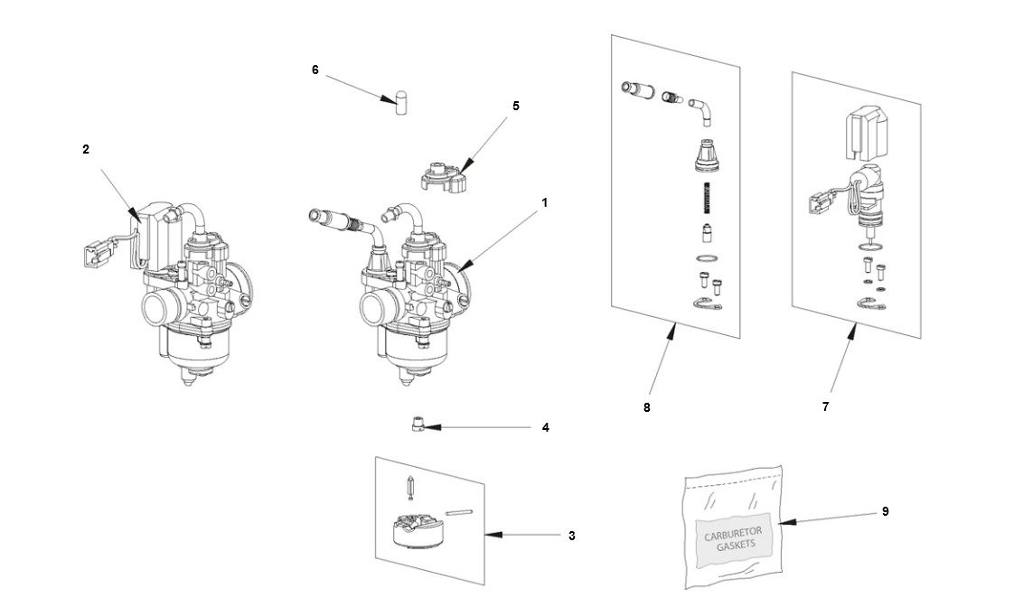 Carburateur Bye-Bike-Bye Bike Carburateur