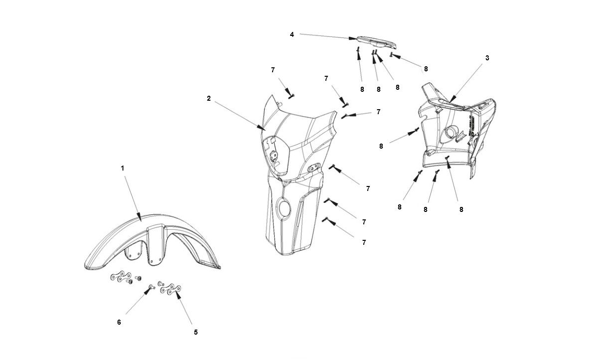 Garde-boue Bye-Bike-Bye-Bike Spatbord