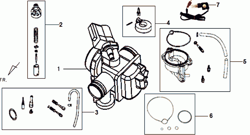 Carburateur Sym VS125 Euro 3