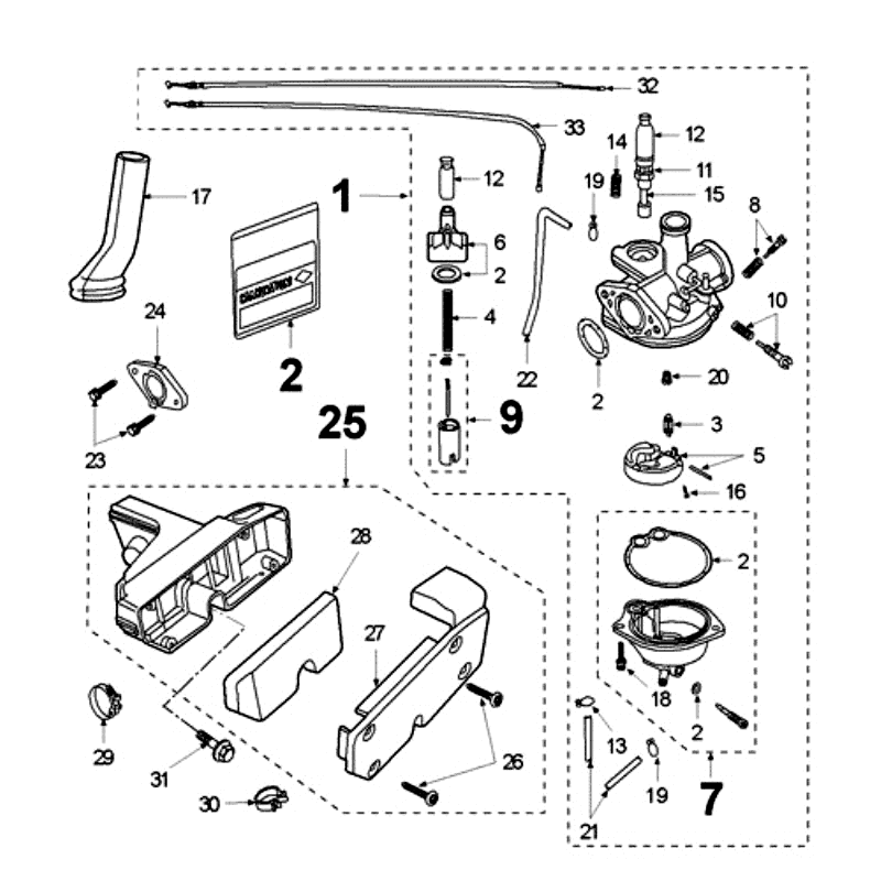 Carburateur Peugeot Fox rouge-Carburateur-Peugeot-Fox-rood