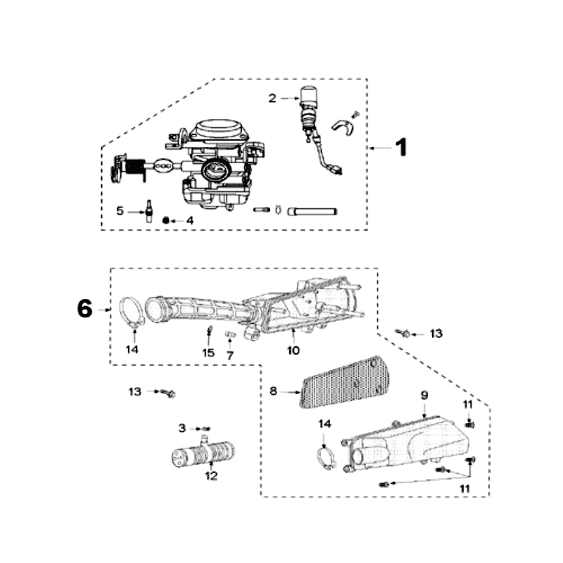 Carburateur Peugeot V-clic noir