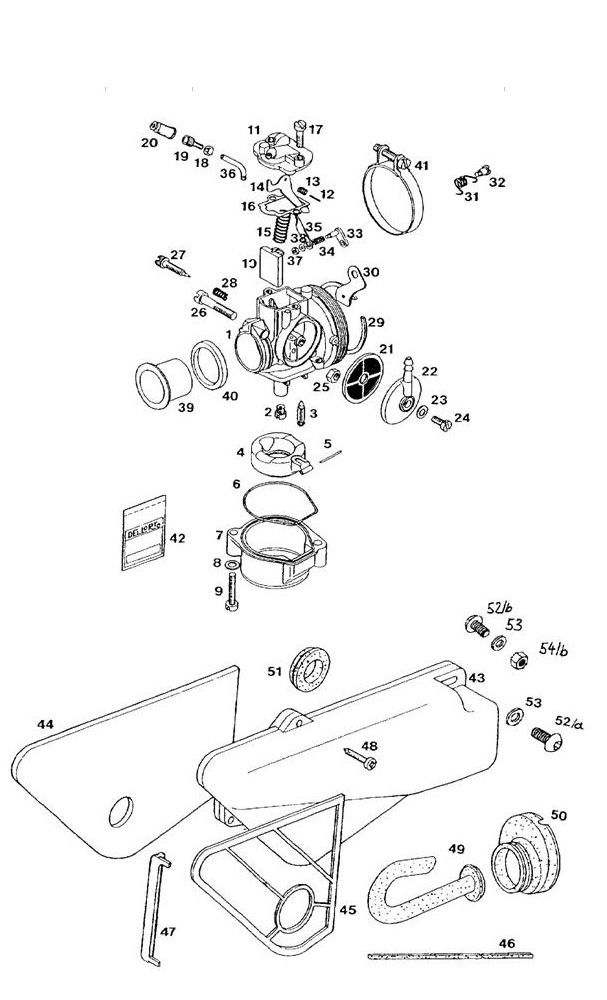 Carburateur Tomos Standard Ex e-Start 2 temps