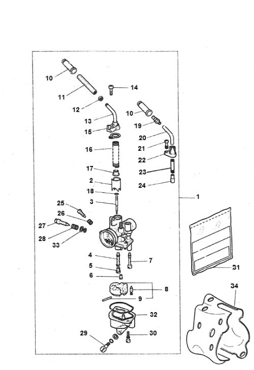 Carburateur Yamaha Bw's 2 temps