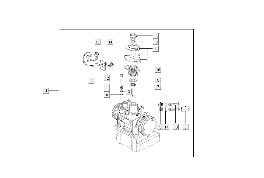 Carburateur Kymco Agility Delivery 4 temps euro4 blanc
