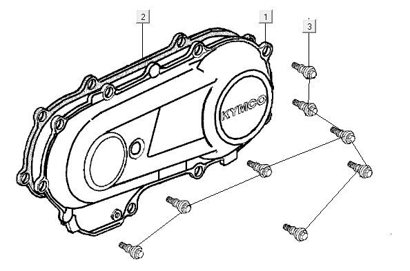 Couvercle d'huile Kymco MXU 50
