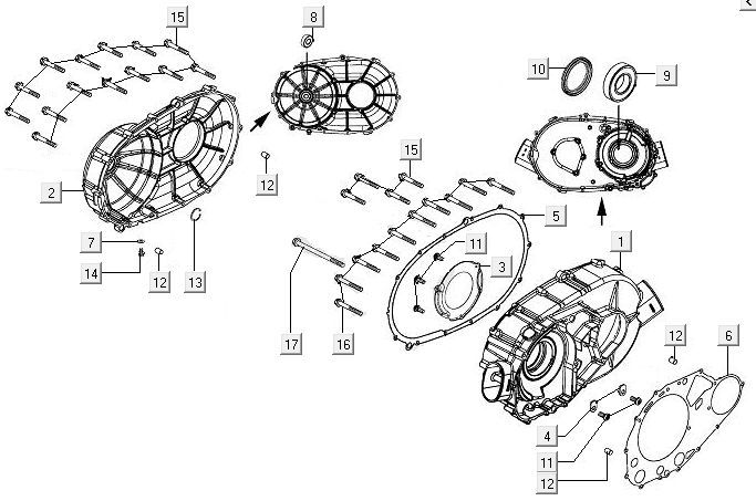 Cache carter droit Kymco MXU 400