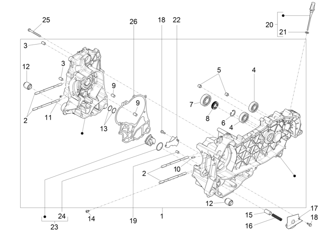 Carter Piaggio Beverly 300 HPE 4V ABS Euro 5 2021-2022