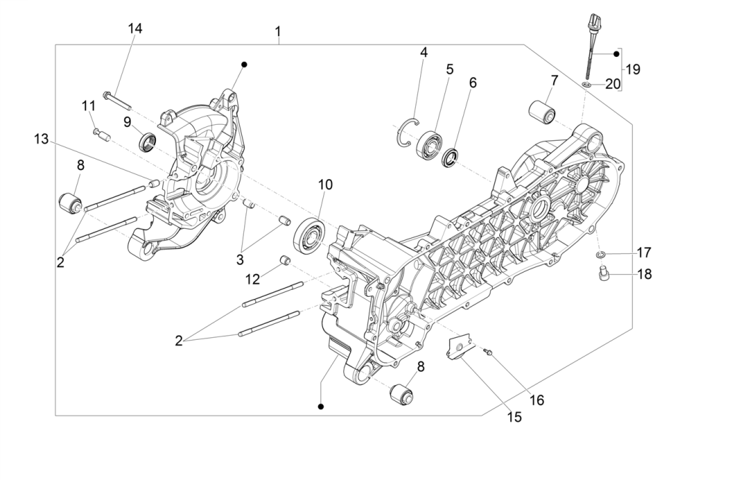 Carter Piaggo Zip 4 temps (injection euro4 IGET)