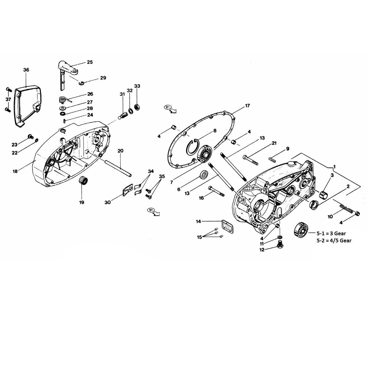 Carter - Couvercle d'embrayage Zundapp 529-020 tm 026