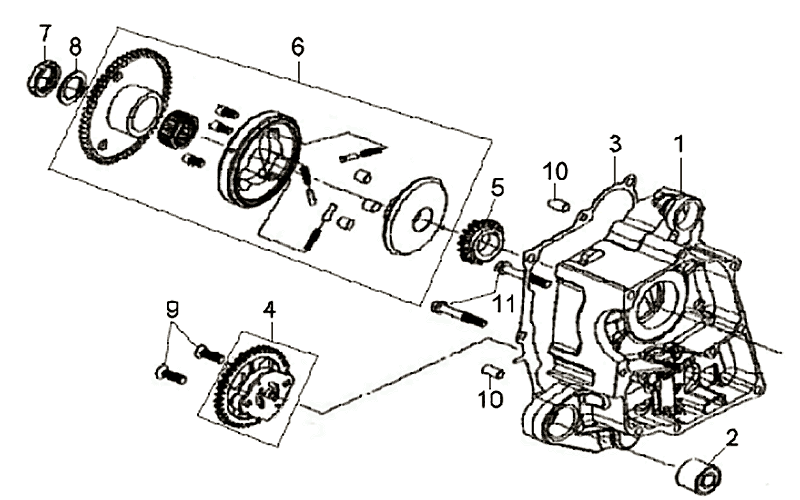 Carter right - Pompe à huile Sym Symphony (BK5560) noire