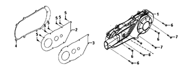 Cache carter gauche Sym Symphony ST 200I