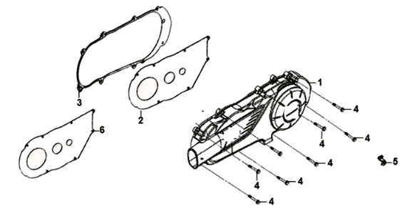 Carterdeksel links Sym Orbit III 125I E4