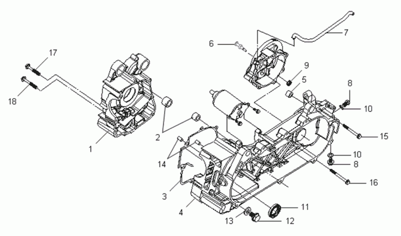 Cache carter droit SYM VS125 Euro3
