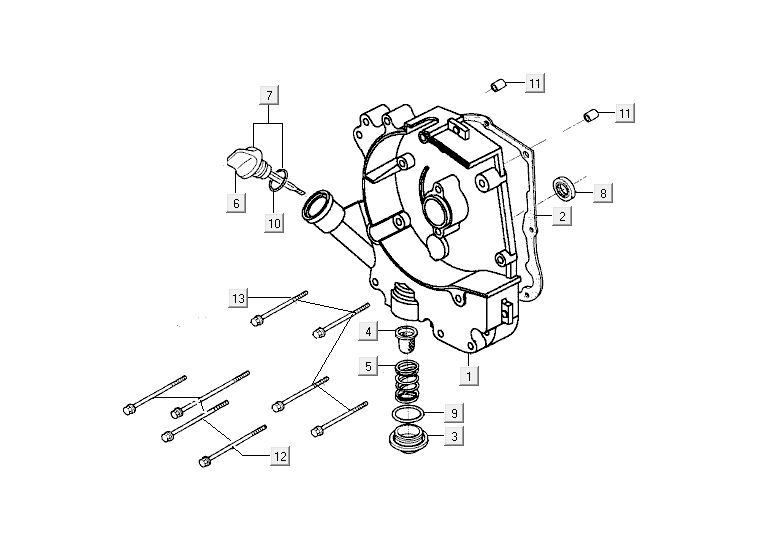 Carter d'huile Kymco Agility 10' 4 temps bleu