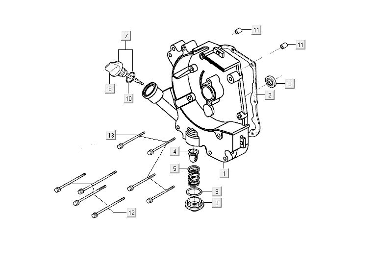 Carter d'huile Kymco Agility 12' 4 temps argent