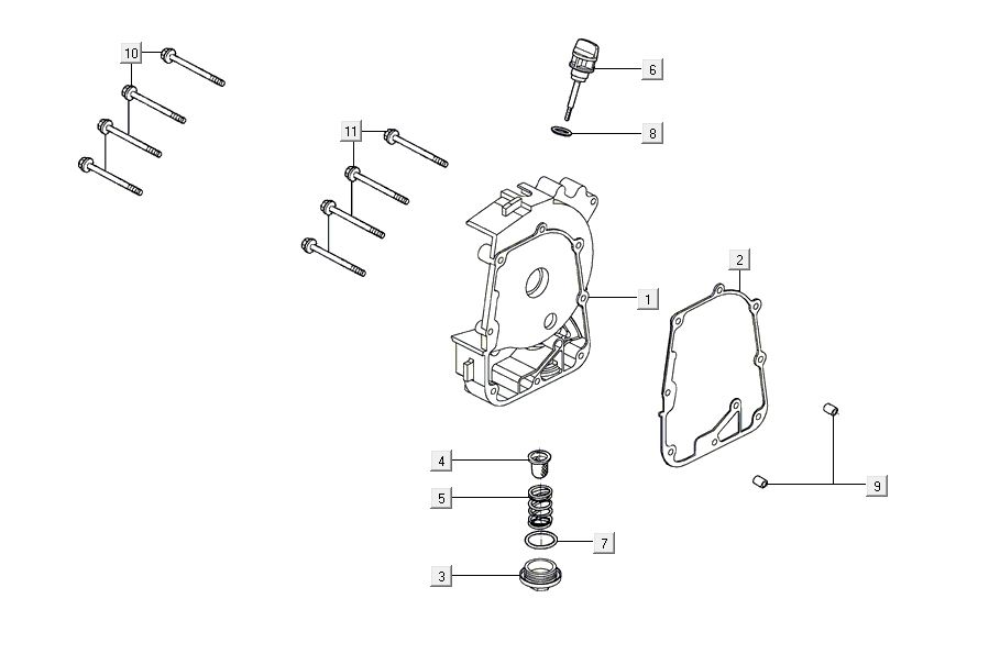 Carter d'huile Kymco Agility 16'+ 4t noir brillant