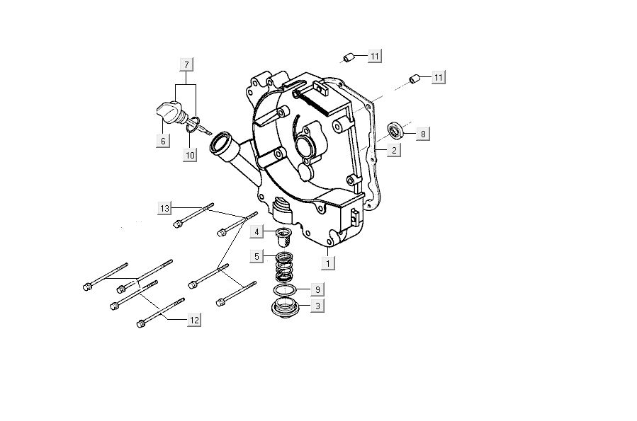 Carter d'huile Kymco Carry 4 temps blanc