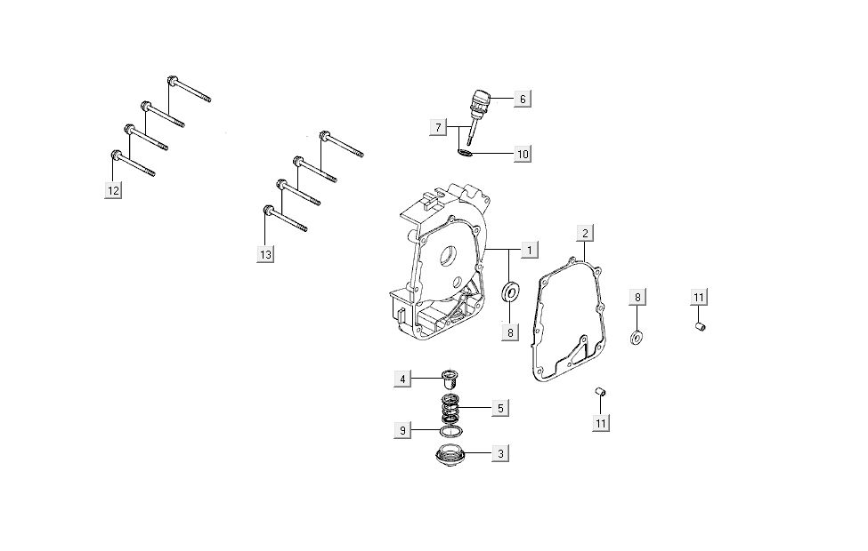 Demi carter Kymco Super8 4 temps à partir de 2009 noir