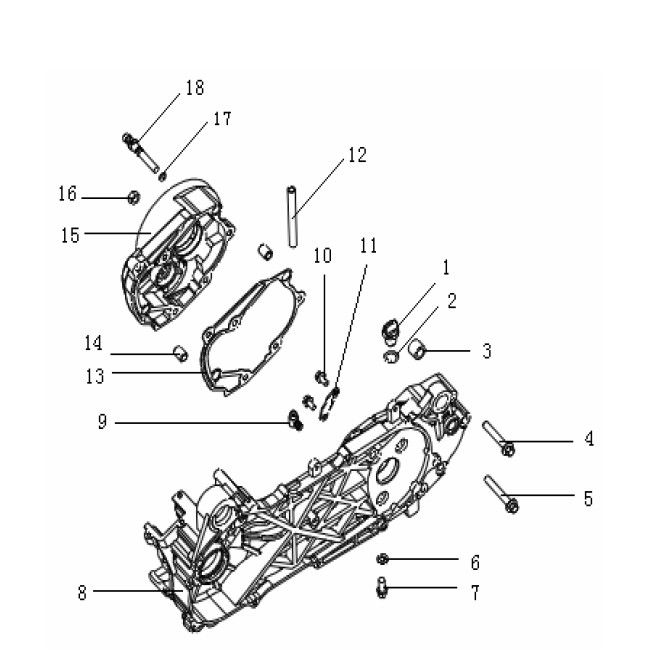 Carter d'huile long Generic Xor Williams 2009 2 temps