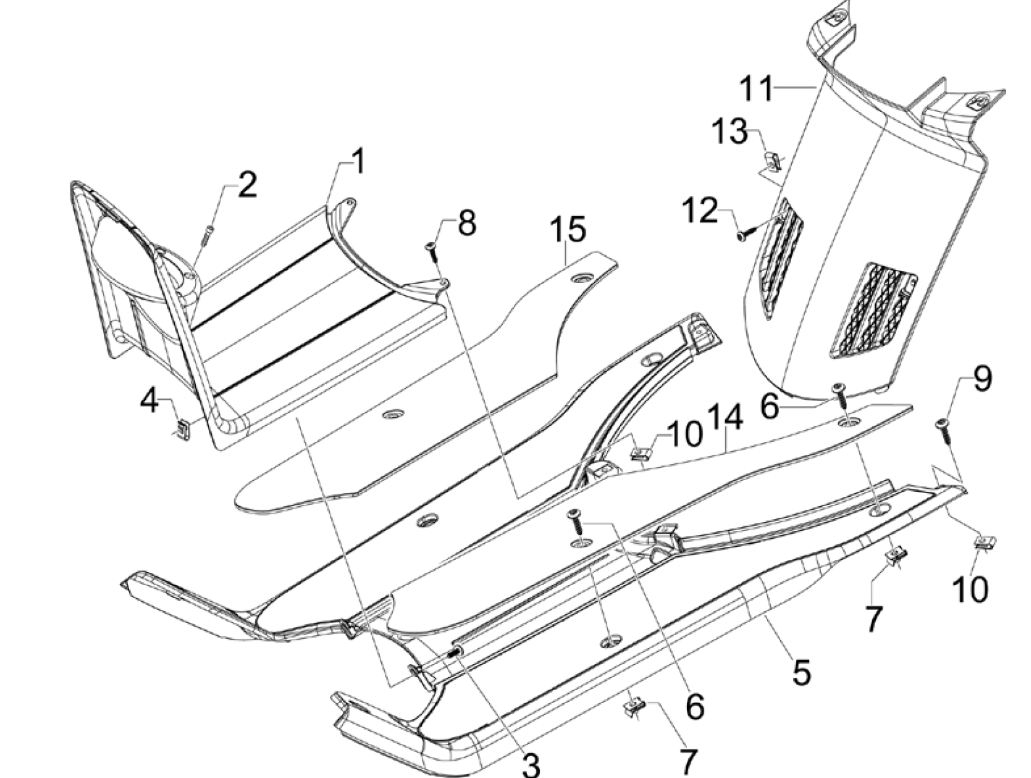 Marchepied - MarchepiedPiaggio NRG Power 50 2 temps LC Euro 4