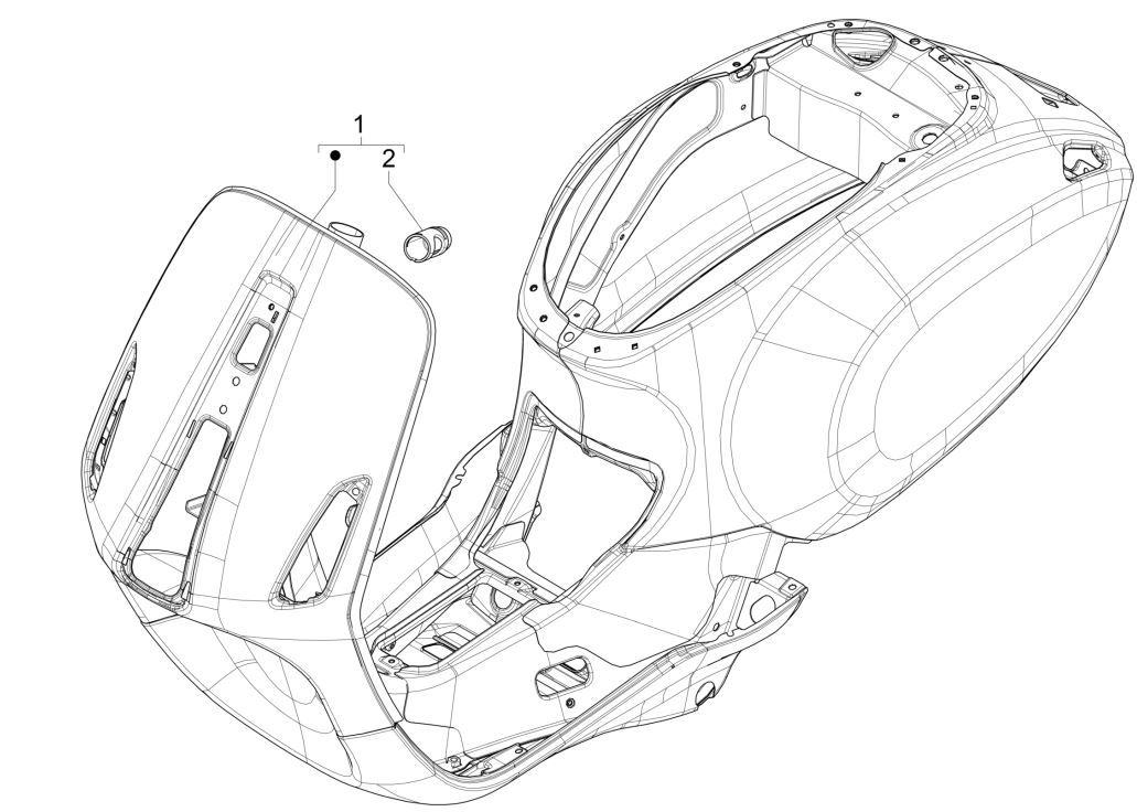 Châssis/cadre Vespa Primavera 125 4T 3V IE ABS