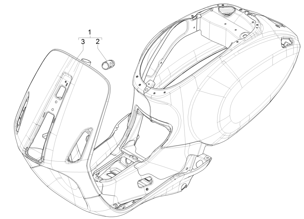 Châssis/Châssis Vespa Erica 45KM/H E5 2021 (EMEA)