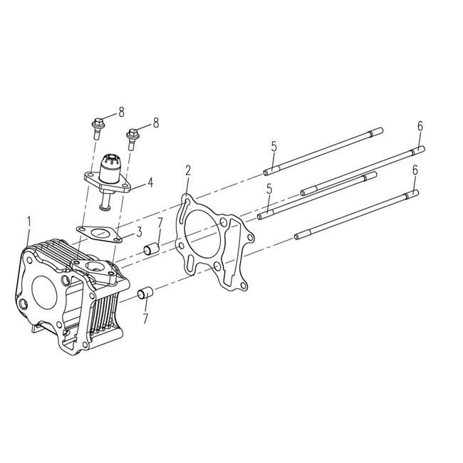 Cylindre 3B3 50cc (Euro 4 ; après 2018)